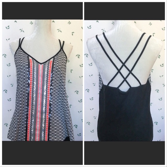 Express Tops - NWT Express print embellished cami